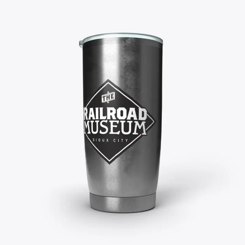 Black and White Museum Stainless Tumbler