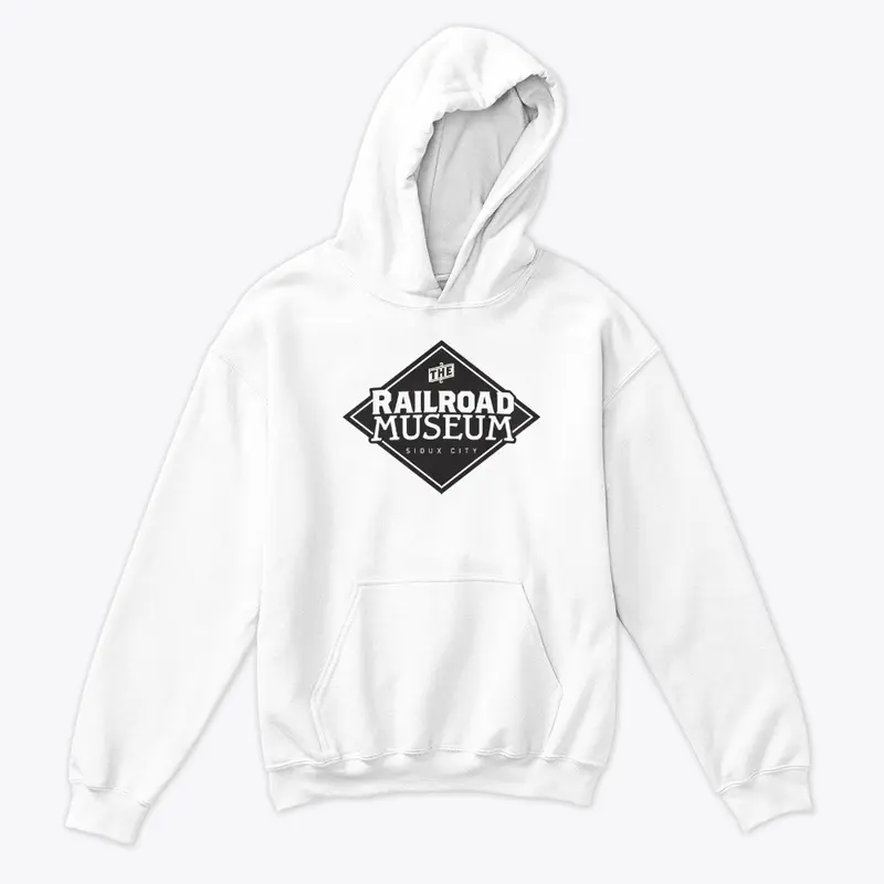 Kid's Black and White Museum Hoodie